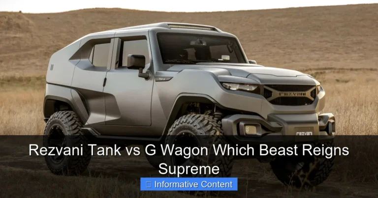 Rezvani Tank vs G Wagon Which Beast Reigns Supreme