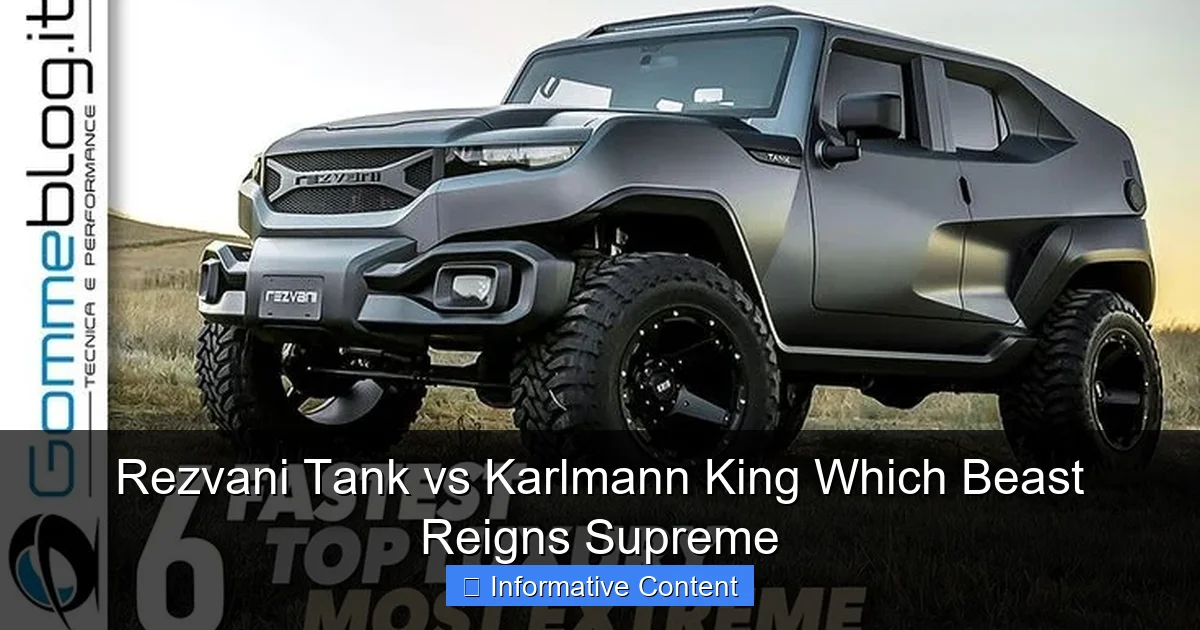Rezvani Tank vs Karlmann King Which Beast Reigns Supreme