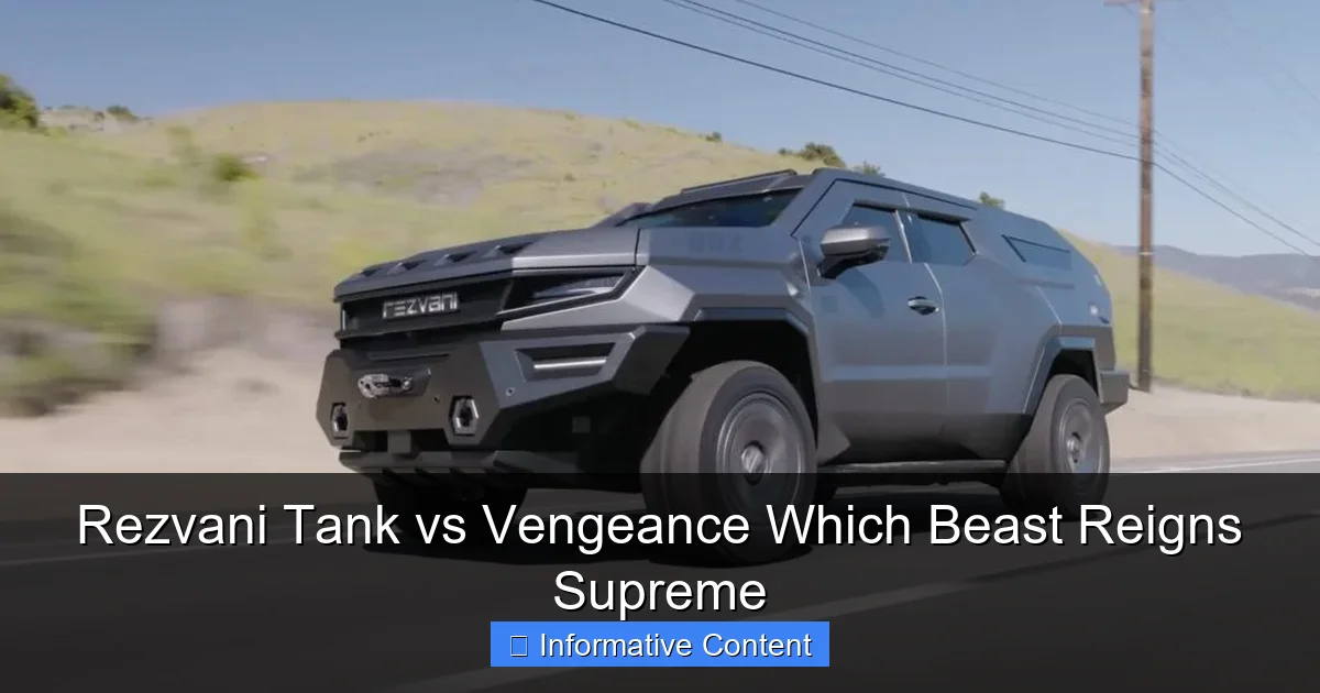 Rezvani Tank vs Vengeance Which Beast Reigns Supreme