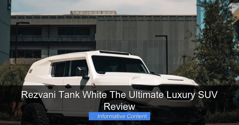 Rezvani Tank White The Ultimate Luxury SUV Review