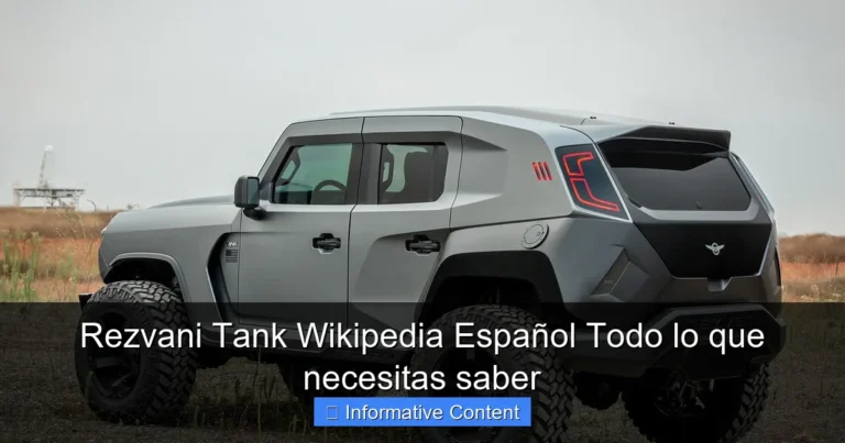 Rezvani Tank Wikipedia Español Todo lo que necesitas saber