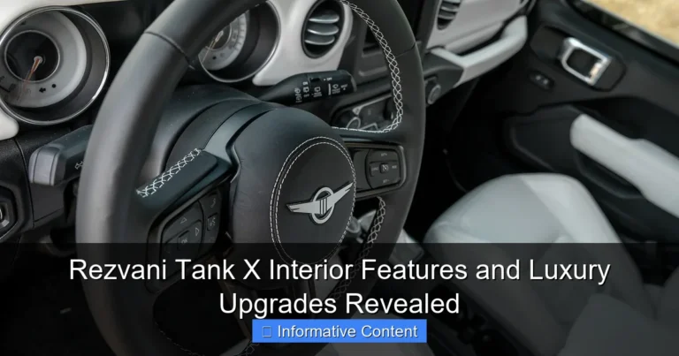 Rezvani Tank X Interior Features and Luxury Upgrades Revealed