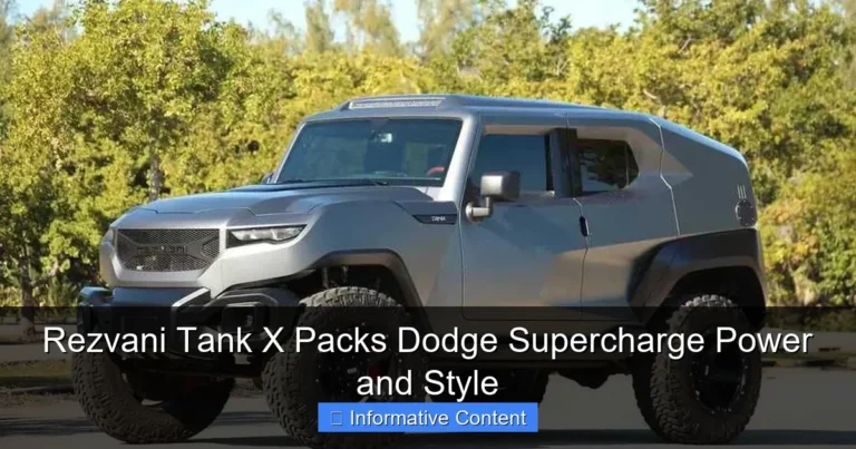 Rezvani Tank X Packs Dodge Supercharge Power and Style