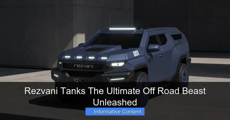 Rezvani Tanks The Ultimate Off Road Beast Unleashed