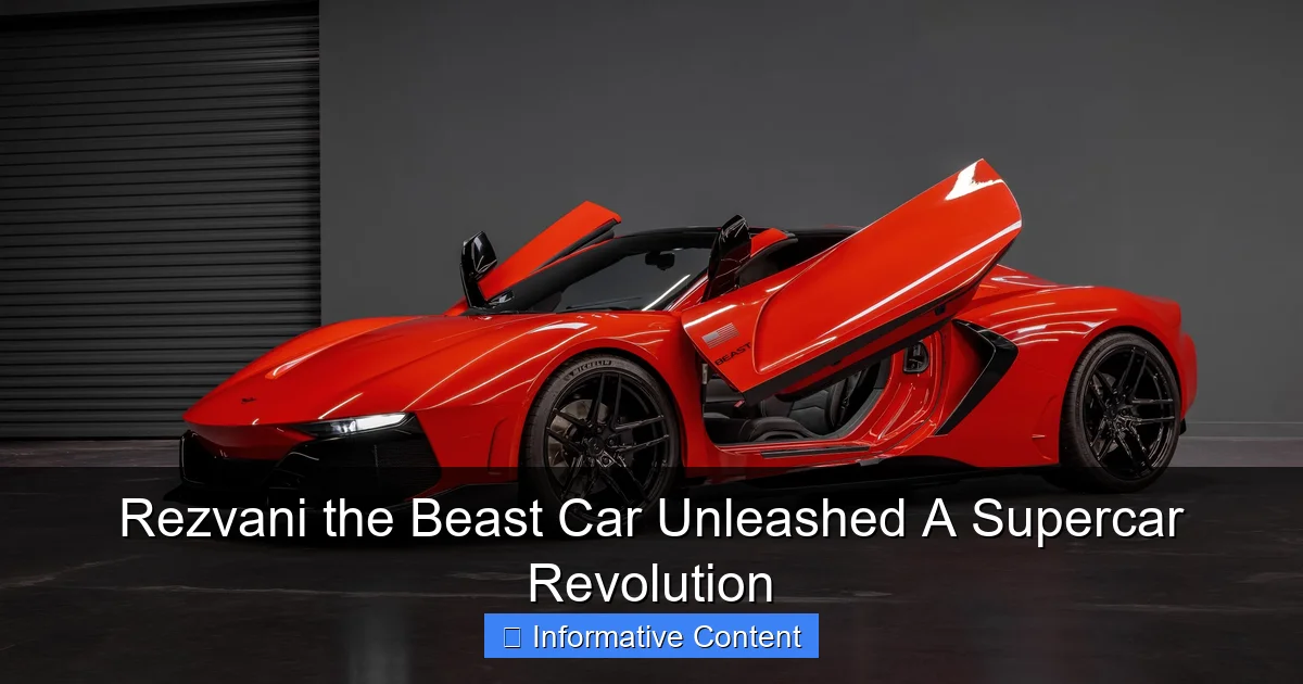 Rezvani the Beast Car Unleashed A Supercar Revolution
