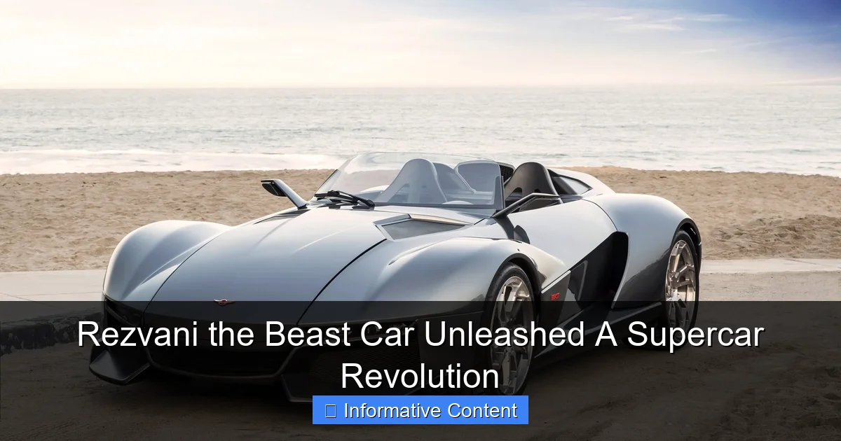 Rezvani the Beast Car Unleashed A Supercar Revolution