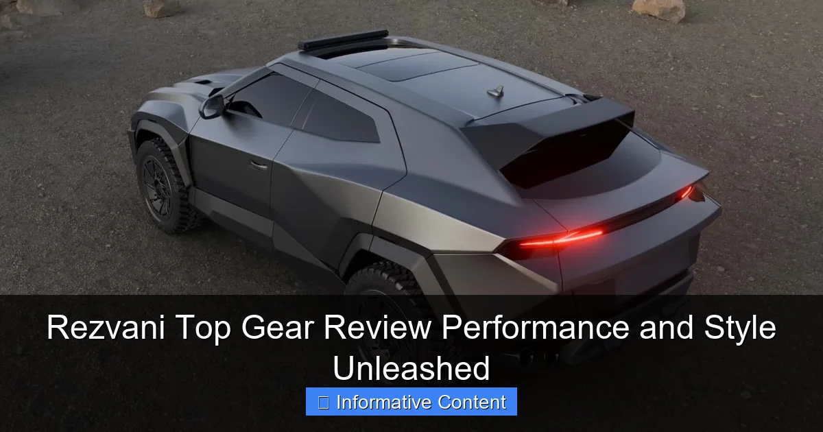 Rezvani Top Gear Review Performance and Style Unleashed