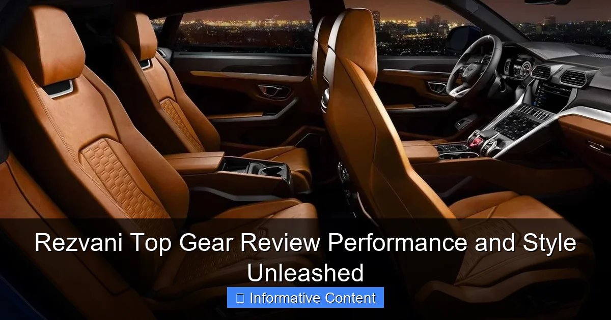 Rezvani Top Gear Review Performance and Style Unleashed
