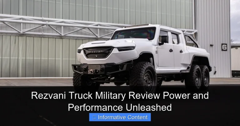 Rezvani Truck Military Review Power and Performance Unleashed