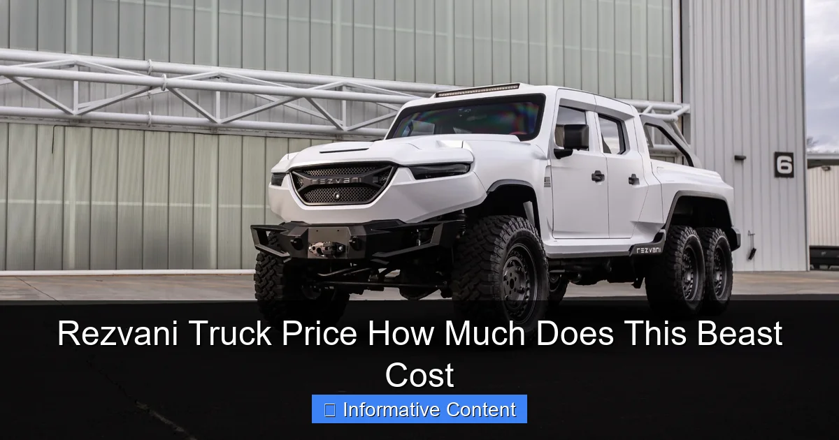 Rezvani Truck Price How Much Does This Beast Cost