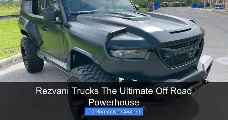 Rezvani Trucks The Ultimate Off Road Powerhouse