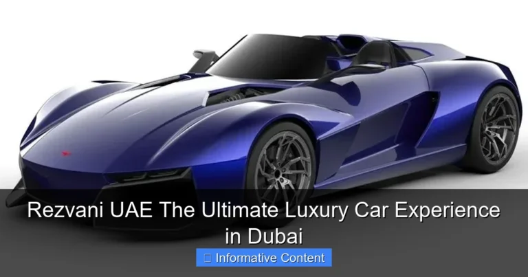 Rezvani UAE The Ultimate Luxury Car Experience in Dubai