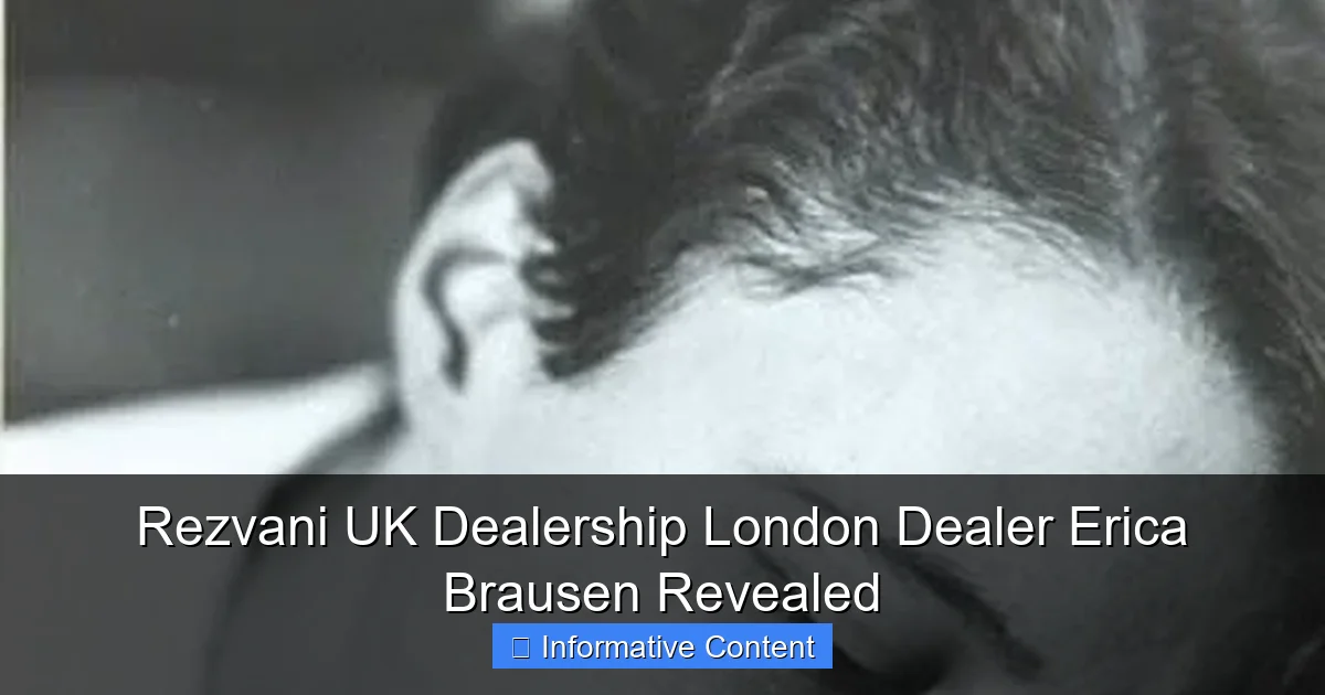 Rezvani UK Dealership London Dealer Erica Brausen Revealed