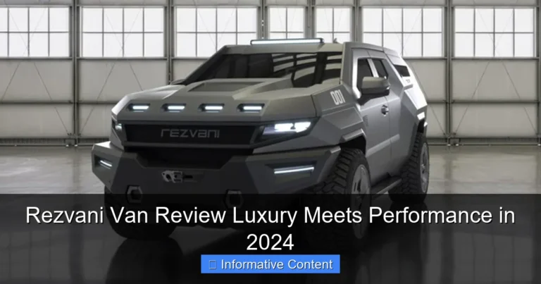 Rezvani Van Review Luxury Meets Performance in 2024