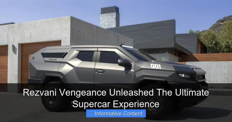 Rezvani Vengeance Unleashed The Ultimate Supercar Experience