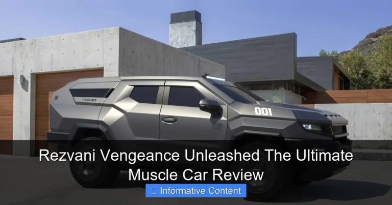 Rezvani Vengeance Unleashed The Ultimate Muscle Car Review