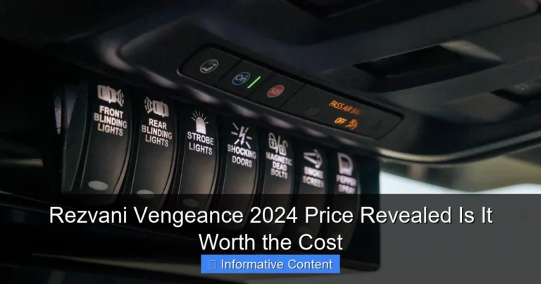 Rezvani Vengeance 2024 Price Revealed Is It Worth the Cost
