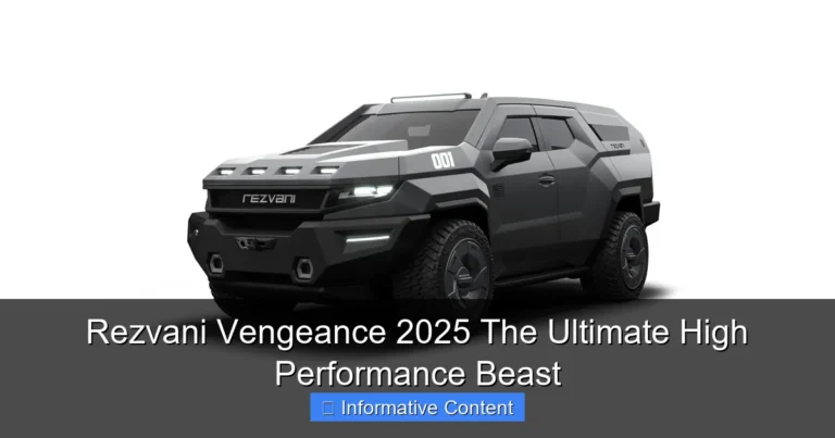 Rezvani Vengeance 2025 The Ultimate High Performance Beast