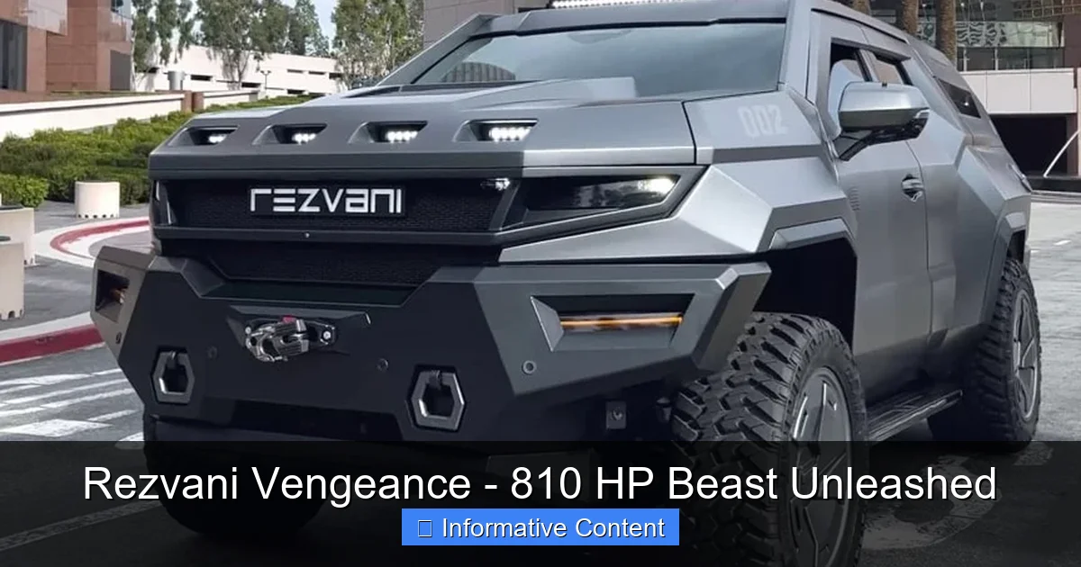 Rezvani Vengeance - 810 HP Beast Unleashed