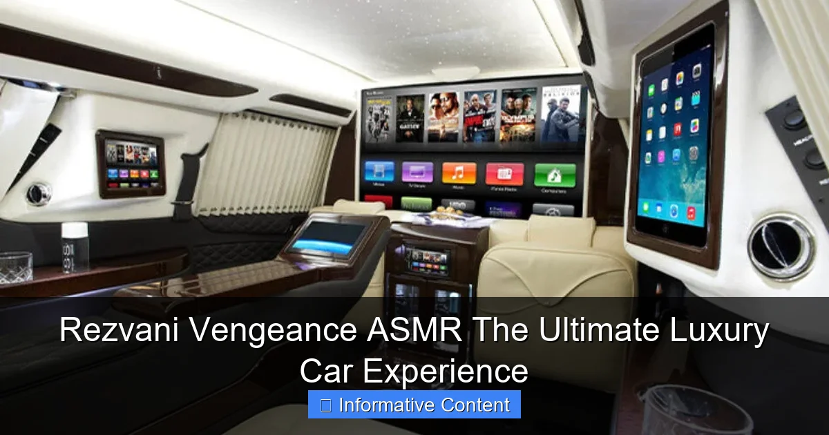 Rezvani Vengeance ASMR The Ultimate Luxury Car Experience
