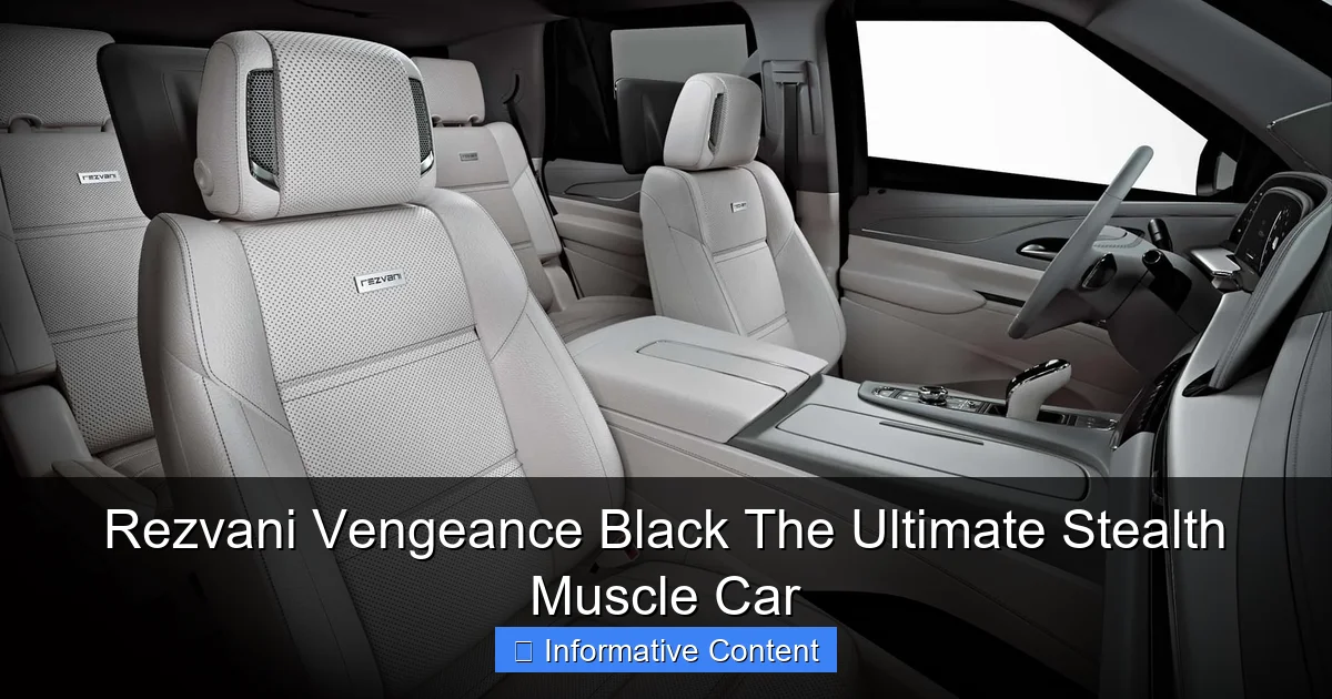 Rezvani Vengeance Black The Ultimate Stealth Muscle Car