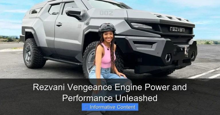 Rezvani Vengeance Engine Power and Performance Unleashed