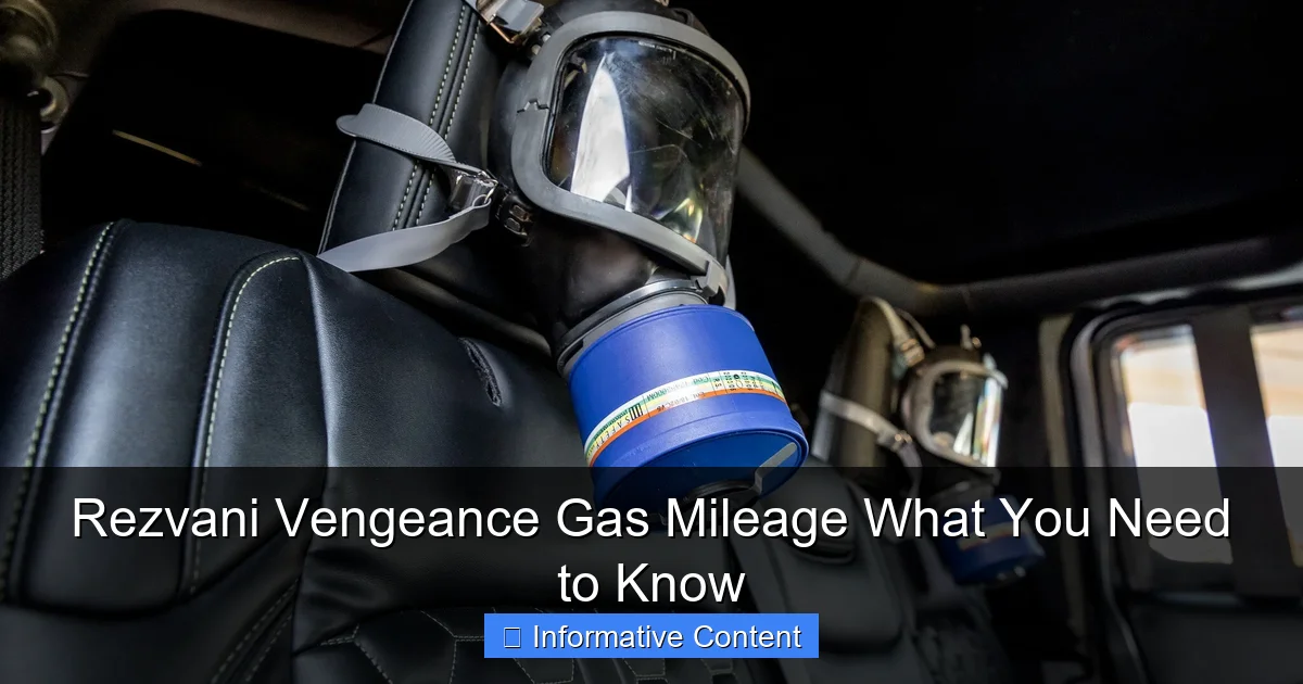 Rezvani Vengeance Gas Mileage What You Need to Know