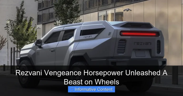 Rezvani Vengeance Horsepower Unleashed A Beast on Wheels