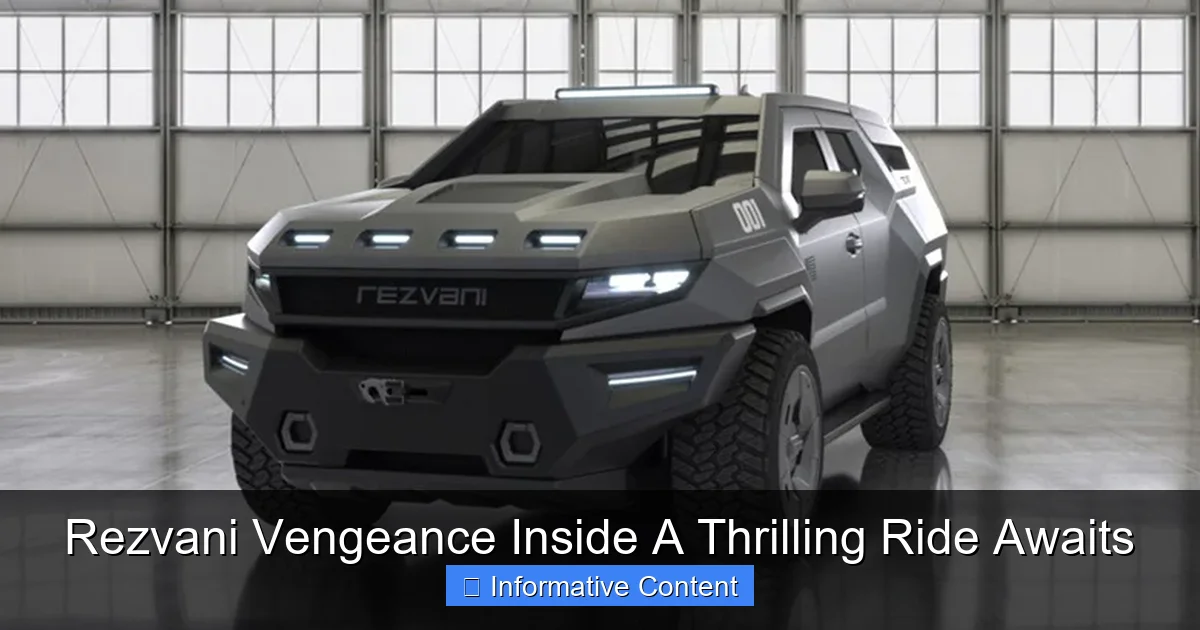 Rezvani Vengeance Inside A Thrilling Ride Awaits