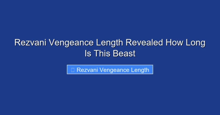 Rezvani Vengeance Length Revealed How Long Is This Beast
