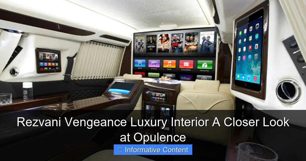 Rezvani Vengeance Luxury Interior A Closer Look at Opulence