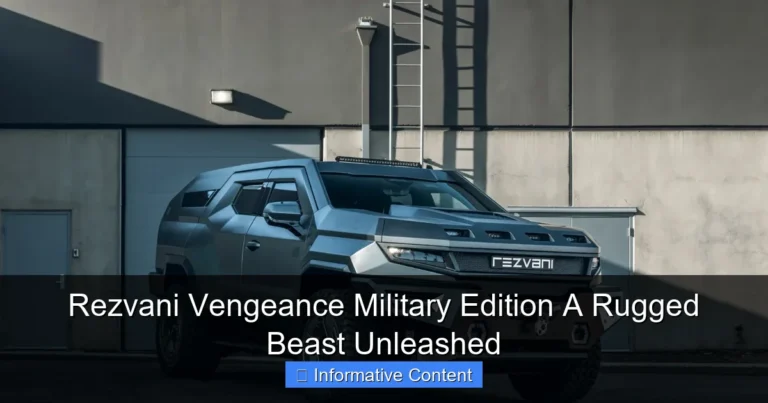 Rezvani Vengeance Military Edition A Rugged Beast Unleashed