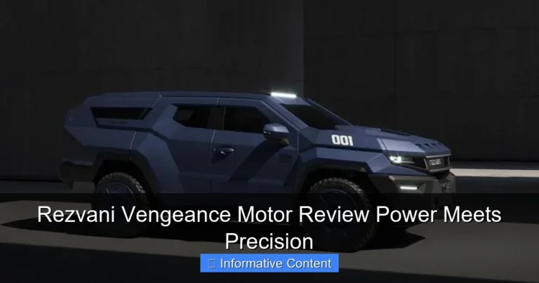 Rezvani Vengeance Motor Review Power Meets Precision