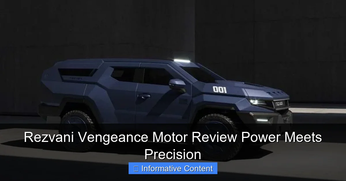 Rezvani Vengeance Motor Review Power Meets Precision