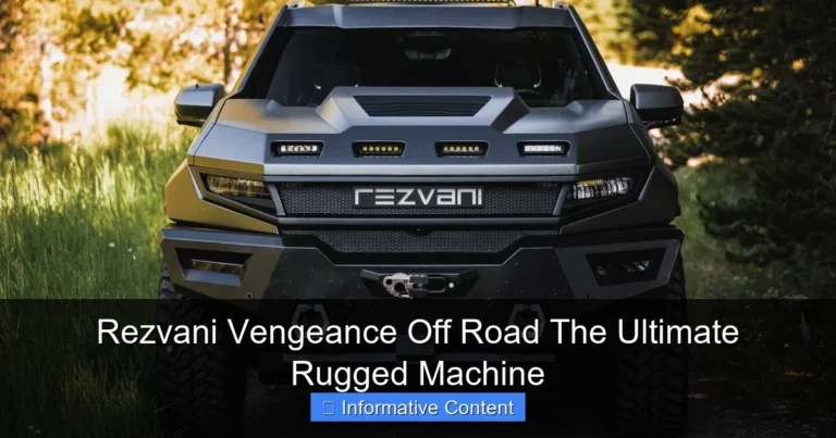 Rezvani Vengeance Off Road The Ultimate Rugged Machine