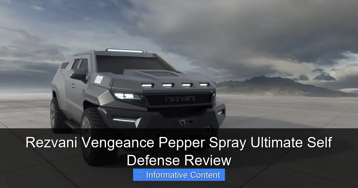 Rezvani Vengeance Pepper Spray Ultimate Self Defense Review