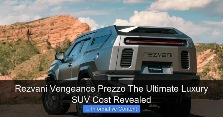 Rezvani Vengeance Prezzo The Ultimate Luxury SUV Cost Revealed