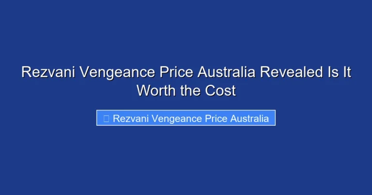 Rezvani Vengeance Price Australia Revealed Is It Worth the Cost