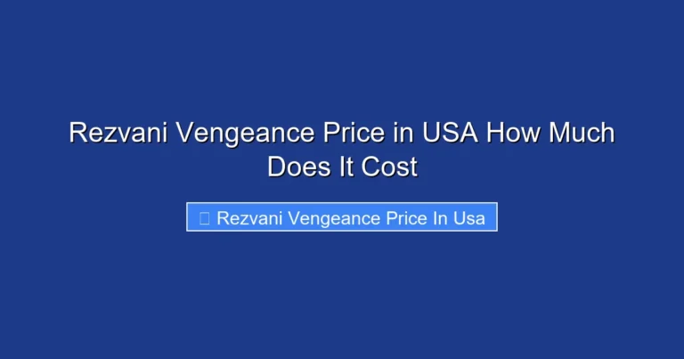 Rezvani Vengeance Price in USA How Much Does It Cost