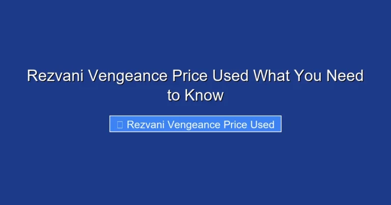 Rezvani Vengeance Price Used What You Need to Know