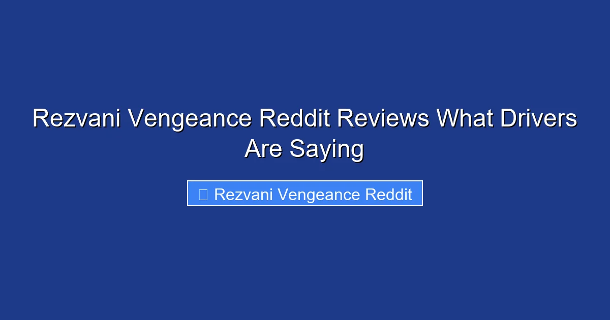 Rezvani Vengeance Reddit Reviews What Drivers Are Saying