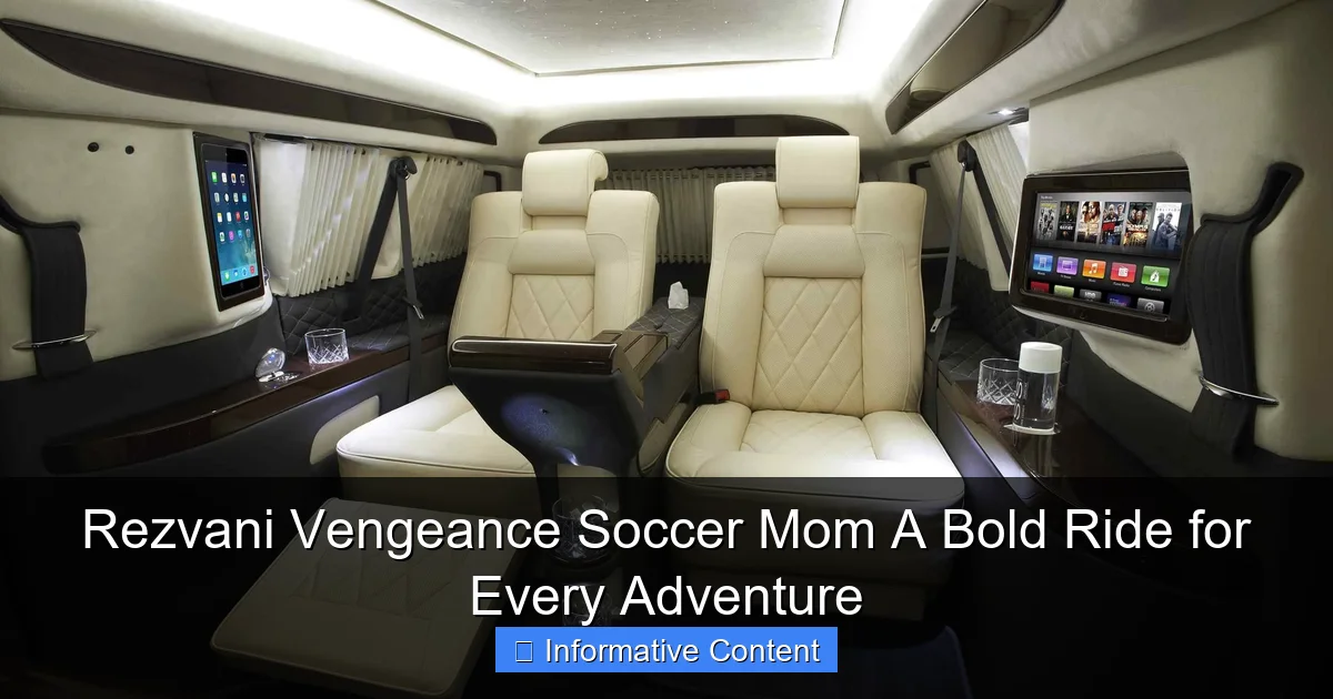 Rezvani Vengeance Soccer Mom A Bold Ride for Every Adventure