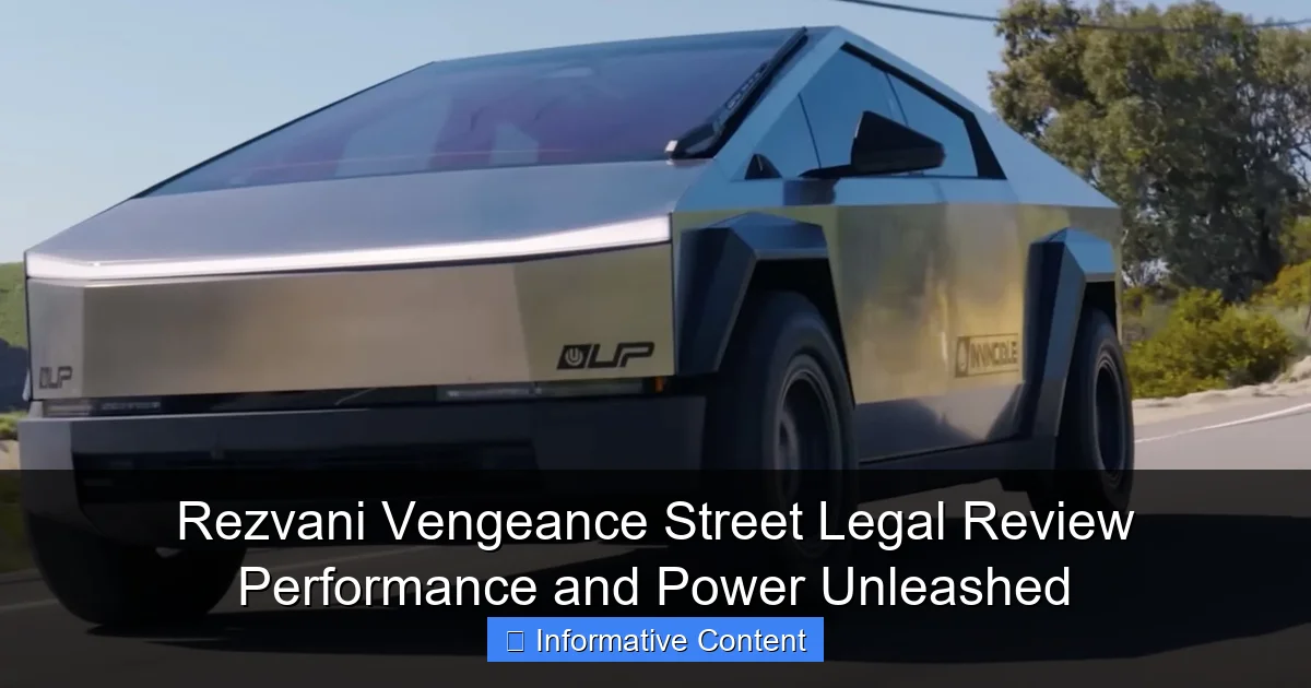 Rezvani Vengeance Street Legal Review Performance and Power Unleashed