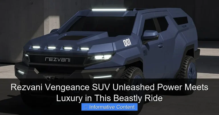 Rezvani Vengeance SUV Unleashed Power Meets Luxury in This Beastly Ride