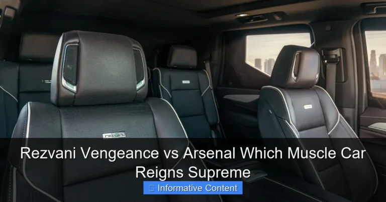 Rezvani Vengeance vs Arsenal Which Muscle Car Reigns Supreme