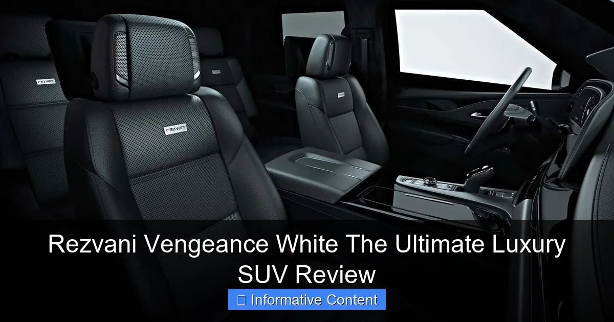 Rezvani Vengeance White The Ultimate Luxury SUV Review