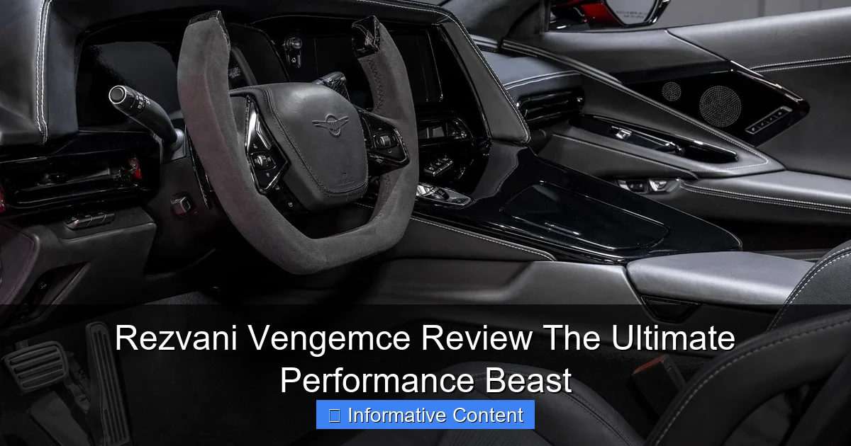 Rezvani Vengemce Review The Ultimate Performance Beast