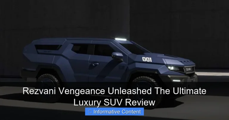 Rezvani Vengeance Unleashed The Ultimate Luxury SUV Review