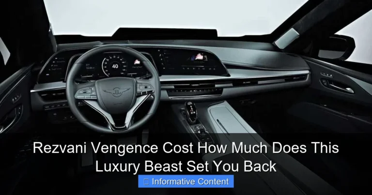 Rezvani Vengence Cost How Much Does This Luxury Beast Set You Back
