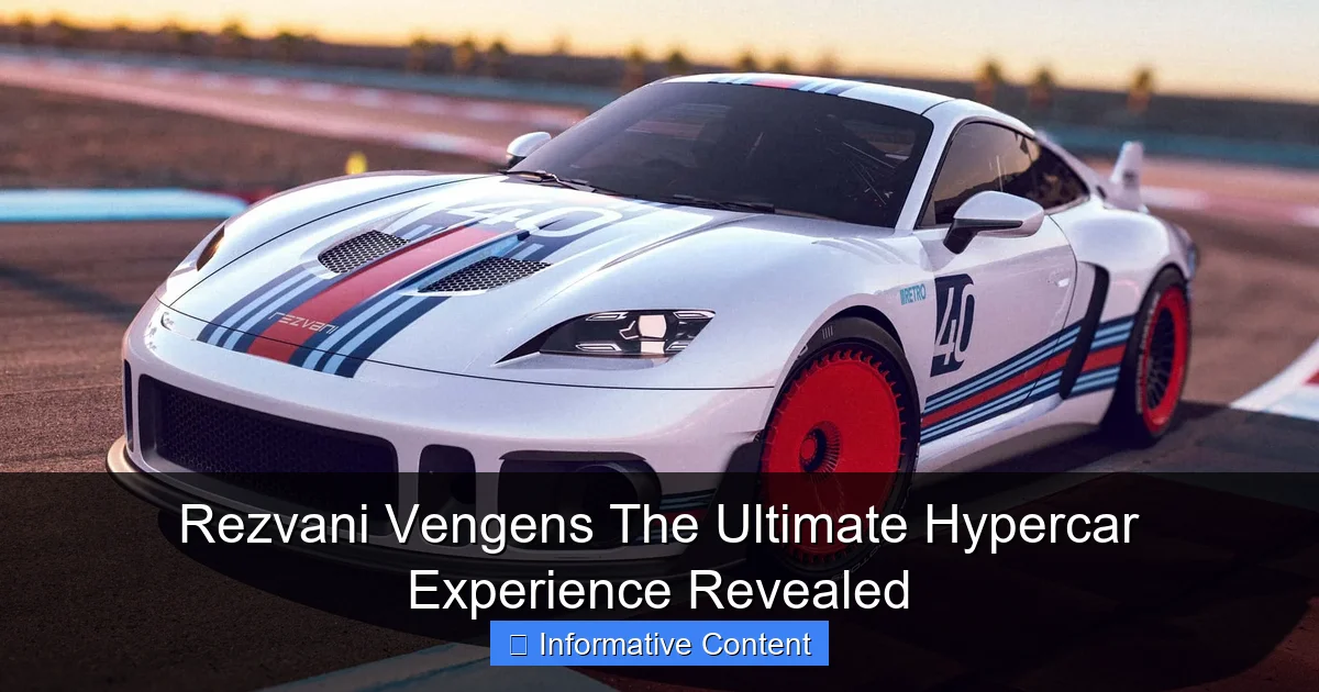 Rezvani Vengens The Ultimate Hypercar Experience Revealed